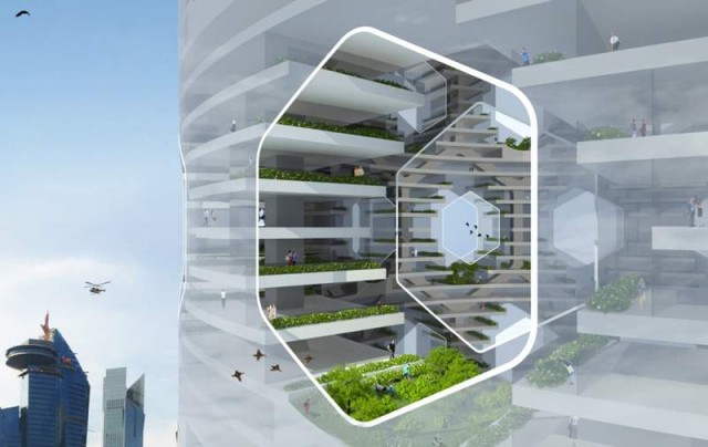 Futuristic Vertical City
