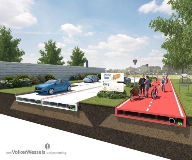 Recycled Plastic Roads project