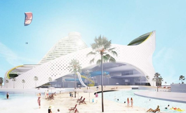 The new Avaza Aqua Park by Julien de Smedt Architects (1)