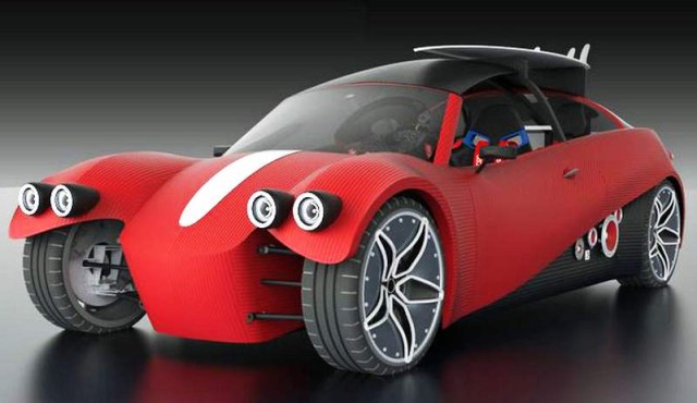 3D-printed car