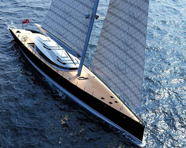 50m sloop sailboat by Ferrari and Franchi 