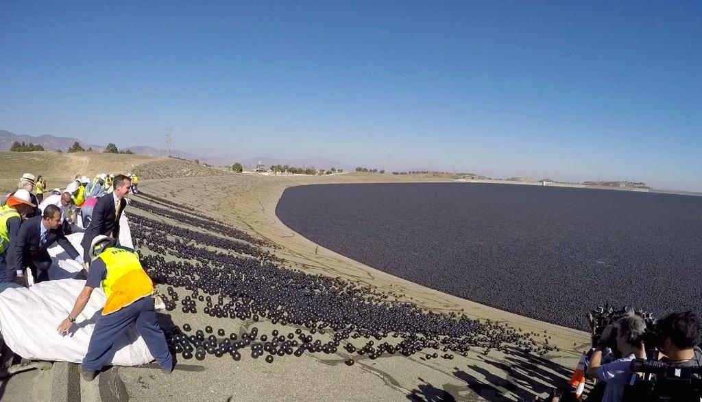 Plastic Balls to protect the Water of Los Angeles