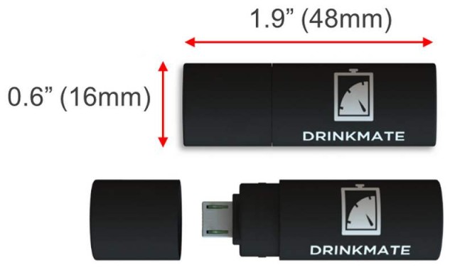 DrinkMate breathalyzer