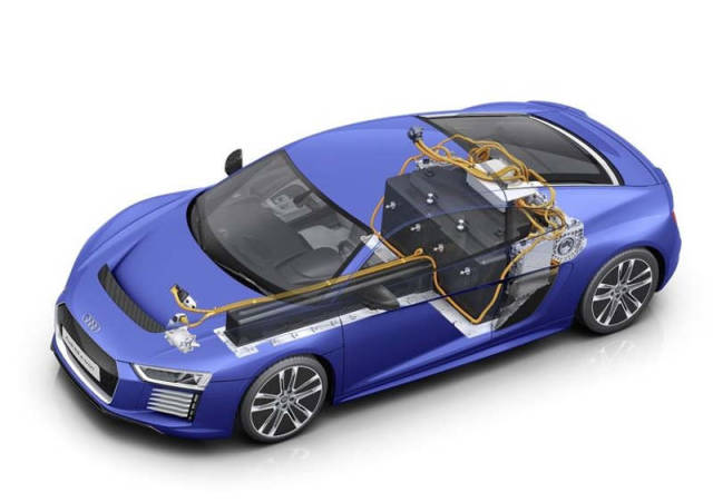 battery in Audi electric car