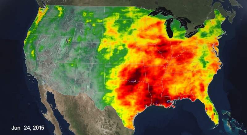 Rainfall accumulation on the United States (2)