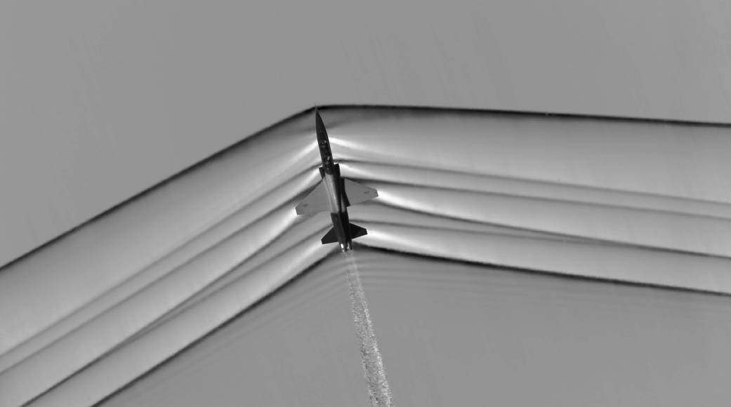 T-38C aircraft flying at supersonic speeds