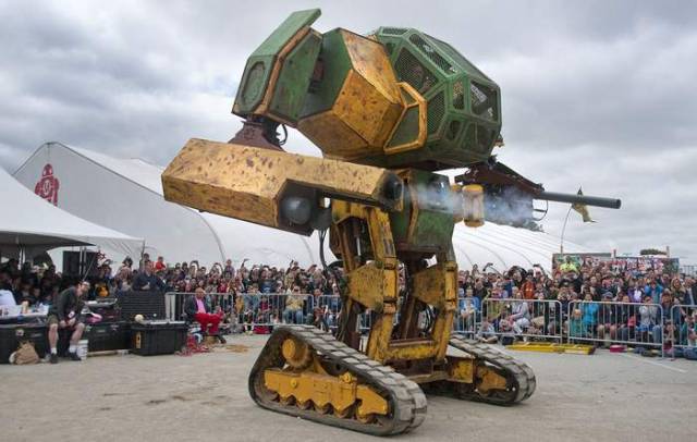 Team USA in the Giant Robot Duel