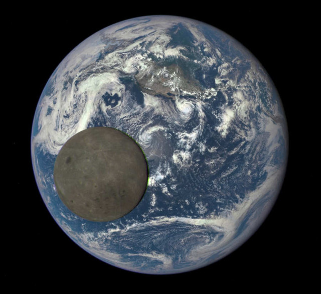Moon Transiting the Earth