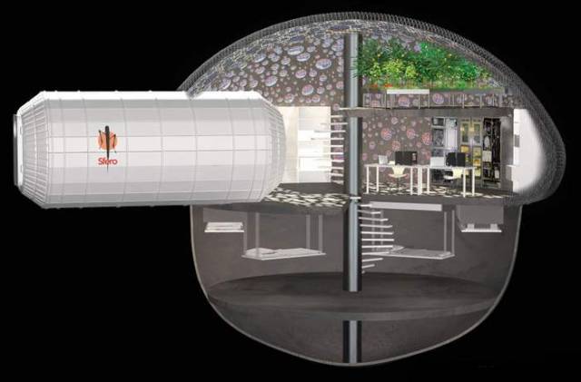 3D-printed bubble house for Mars 