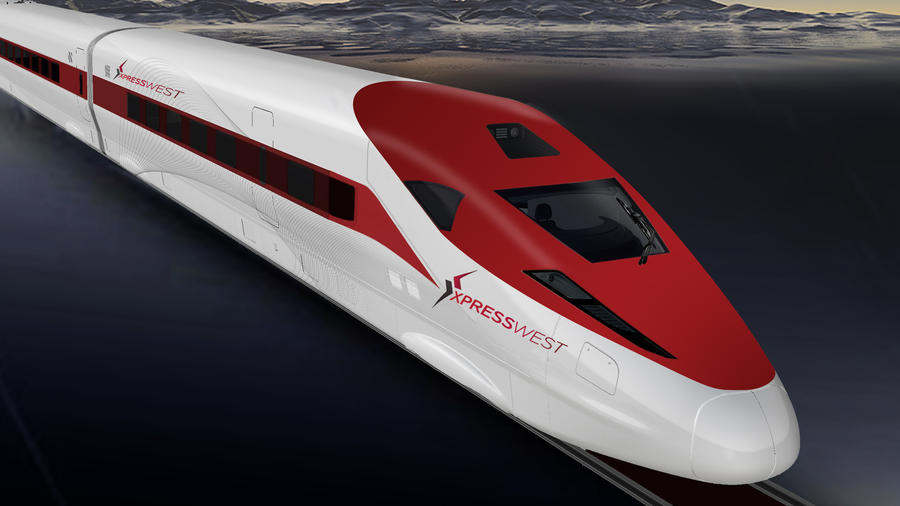 high-speed train from Los Angeles to Las Vegas