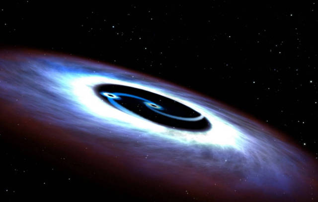 Double Black Hole inside a nearby Quasar