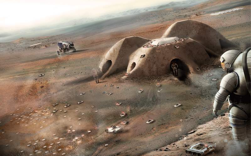 Foster - Partners designs 3D-printed Mars habitat (6)