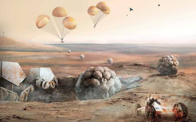 Foster - Partners designs 3D-printed Mars habitat (4)