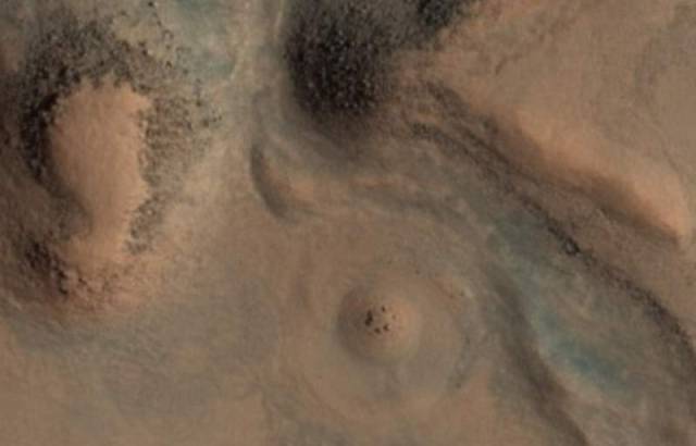 Mysterious circular stone formation on Mars