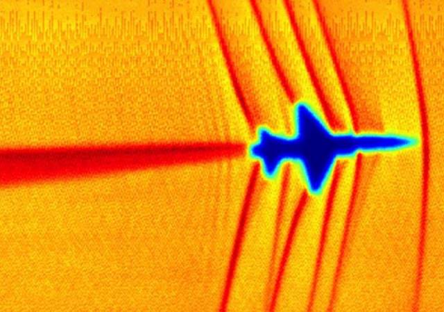 Supersonic Shock Waves of a T-38C Aircraft