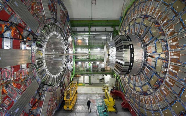 The underground installation of the Large Hadron Collider of CERN