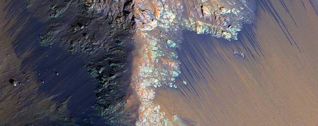 Recurring Slope Lineae in Coprates Chasma.