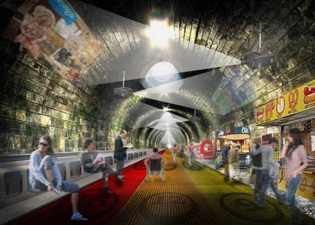 Turning the London underground into a moving walkway 