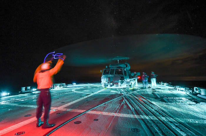 USS conducting flight operations 2