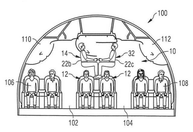 Airbus two-storey passenger seating 3