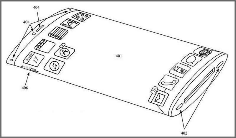 Apple patented an iPhone with Curved Screen