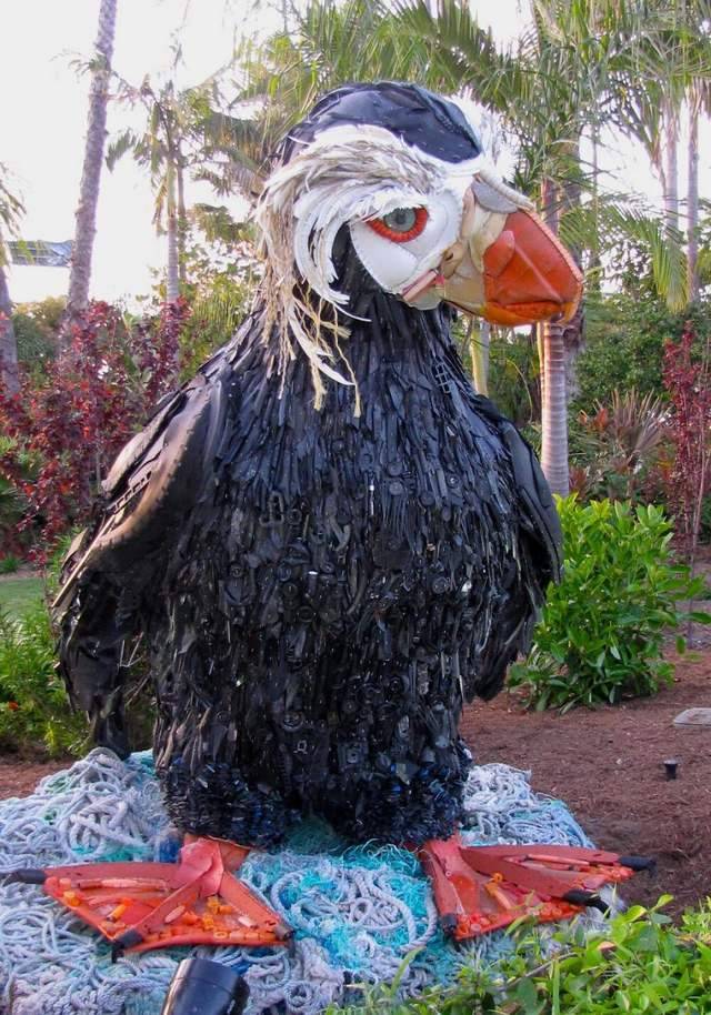 Sculptures Made Entirely Of Beach Waste (2)