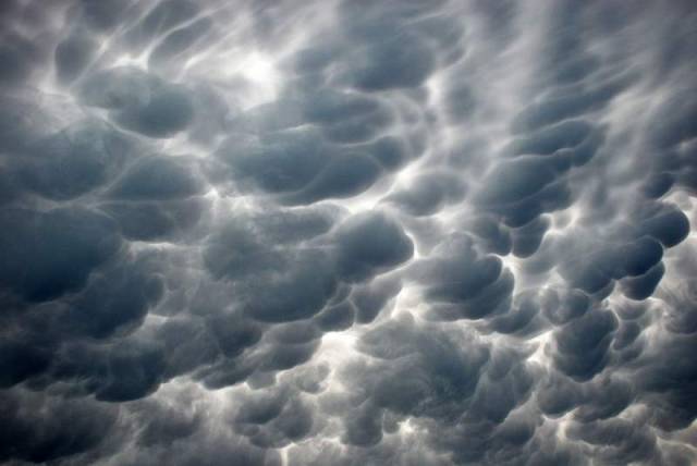 Mammatus clouds over San Antonio, Texas, 2009
