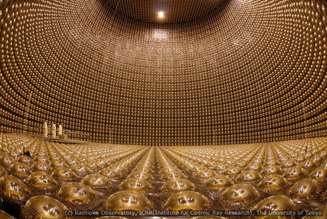 Super-Kamiokande neutrino detector in Japan
