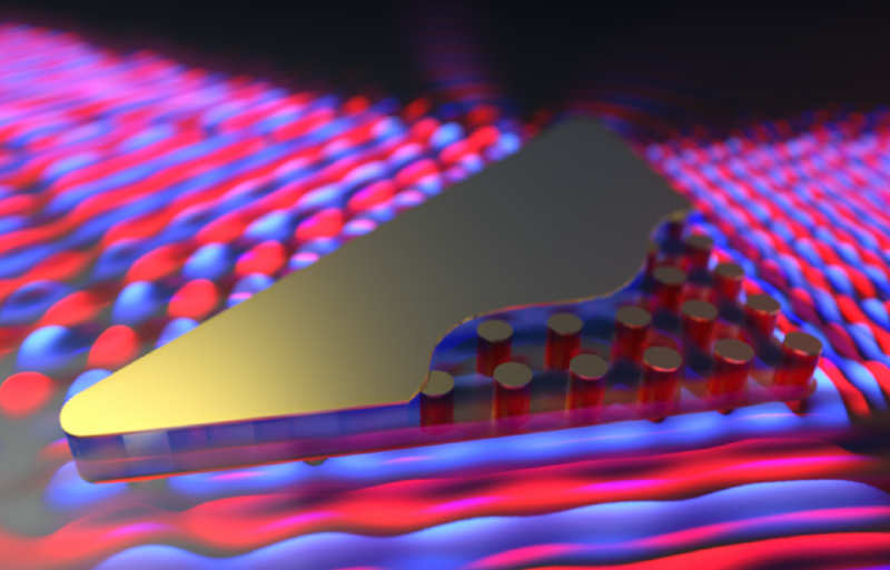 New zero-index material made of silicon pillar arrays