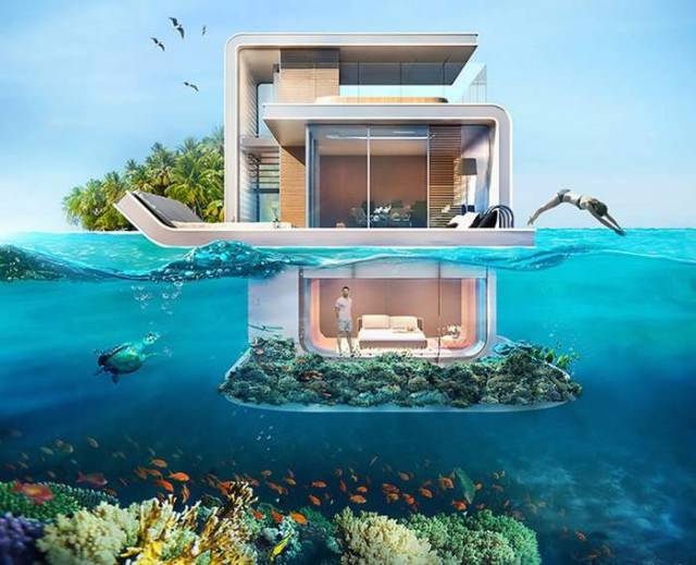 Underwater villas let you sleep with the fishes 