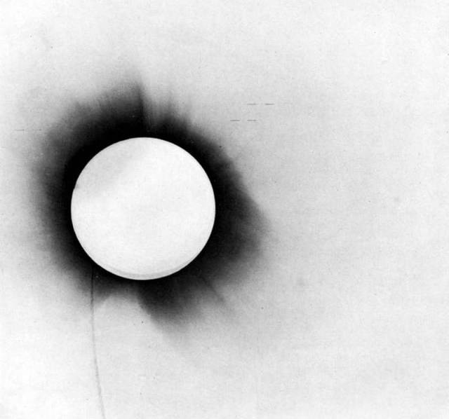 1919 negative of a solar eclipse