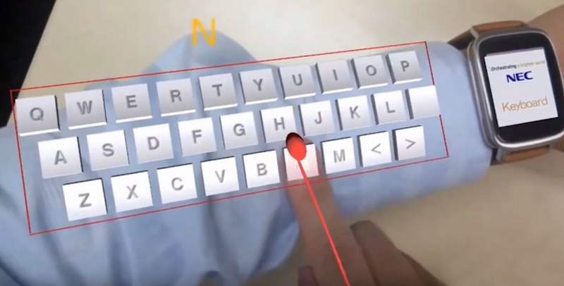 Augmented Reality Keyboard on your Forearm
