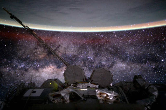 Earth and Milky Way from ISS 