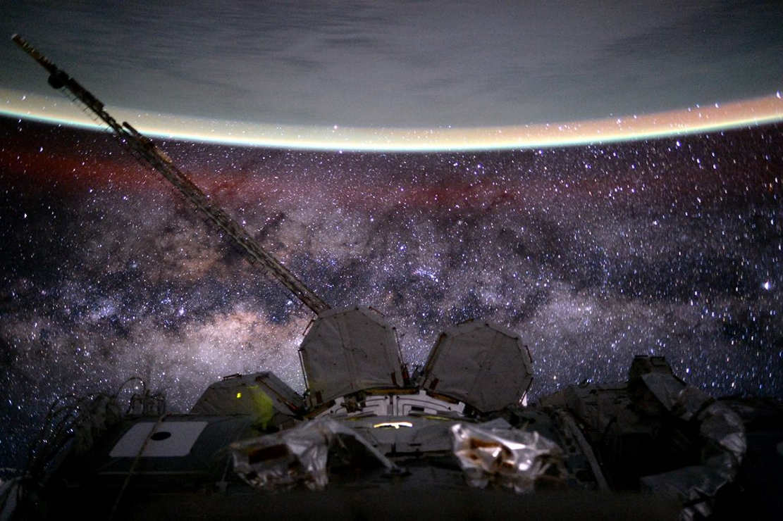 Earth and Milky Way from ISS (2)