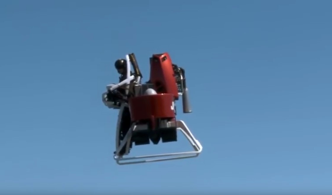 Flying around in a Martin Jetpack