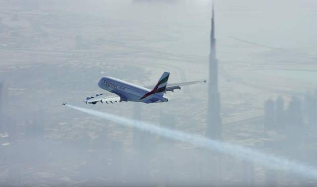 Jetmen Fly with an Airbus A380 (2)