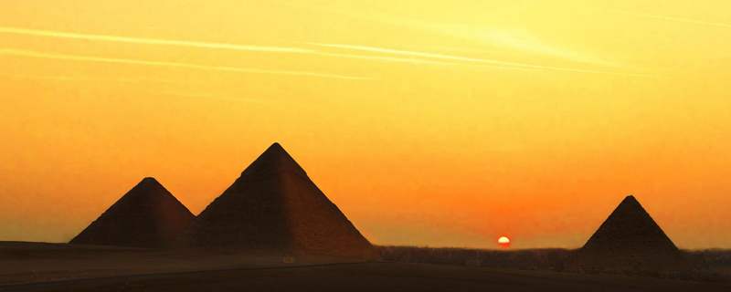 the Giza Pyramids