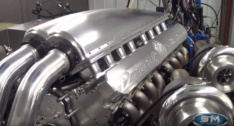 Devel Sixteen's 5,000-hp V16 engine