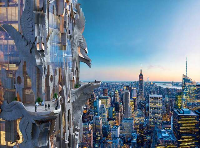 Futuristic Sculptural Skyscraper by Mark Foster Gage Architects