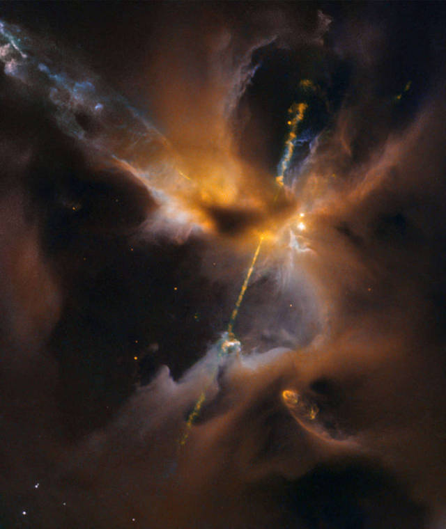 celestial image of the Herbig-Haro object called HH 24