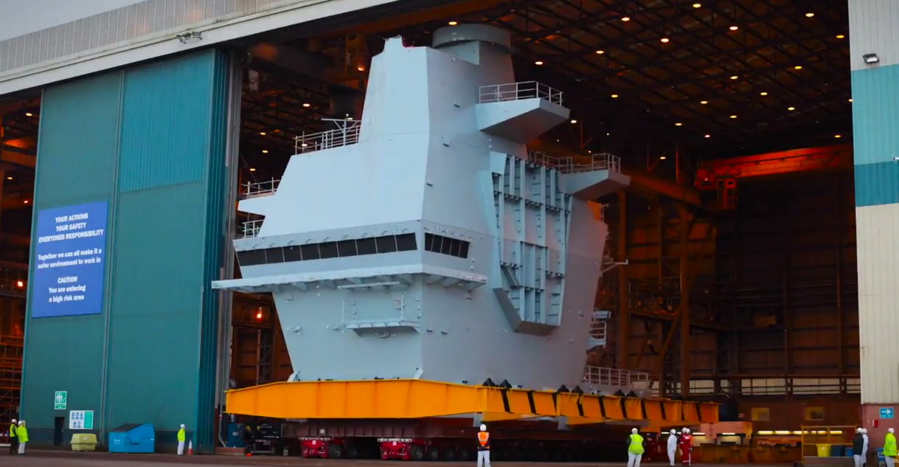aircraft carrier Lego-like assembling