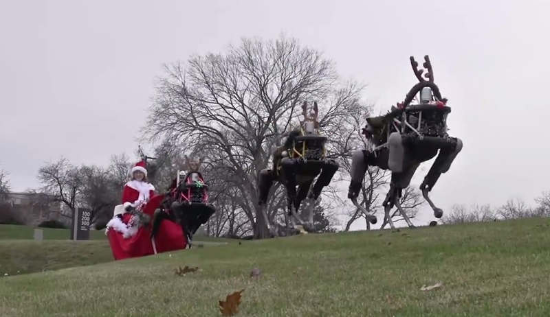 Look at the way Boston Dynamics wishes you Happy Holiday