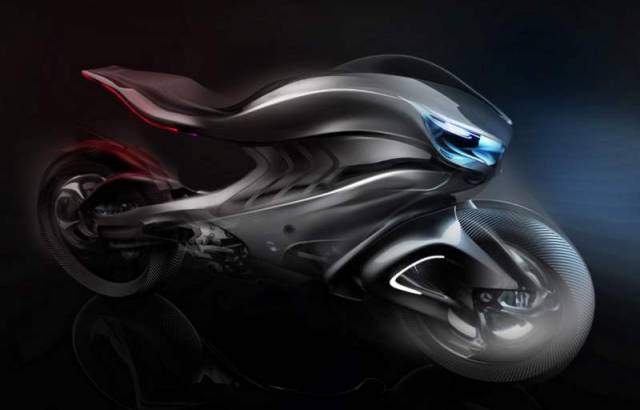 Mercedes Benz Revenge 2030 conceptual motorbike (7)