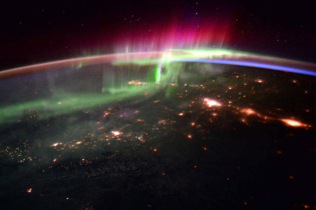 Aurora over the Pacific Northwest 