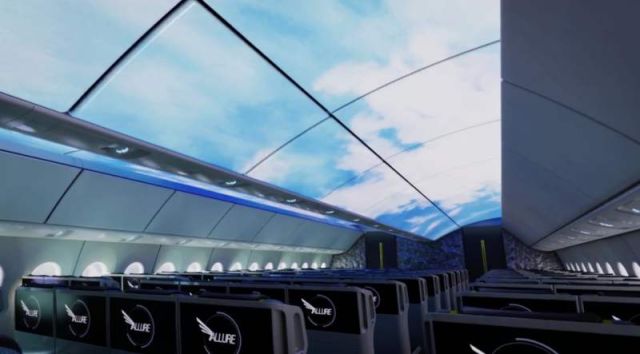 Airplane Cabin of the future by Boeing