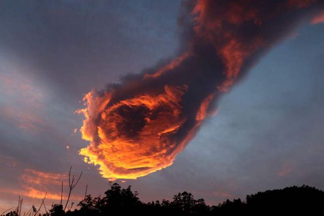 Breathtaking Cloud Formation above Portugal