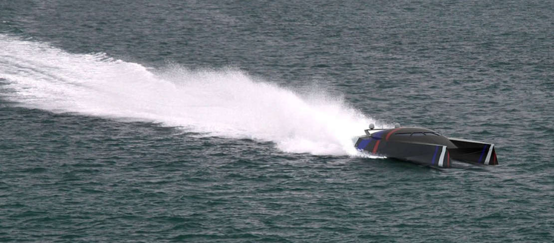 Team Great Britain wave-piercing powerboat (1)