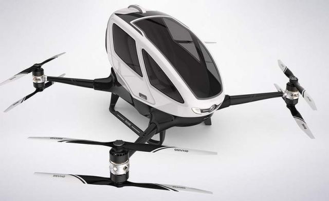 Ehang 184 autonomous single-passenger Drone 