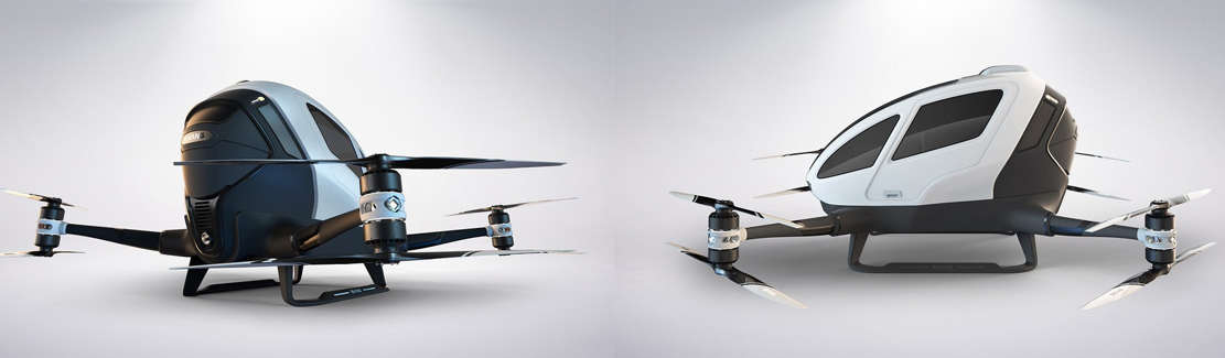 Ehang 184 autonomous single-passenger Drone (1)