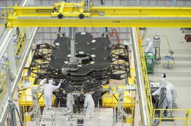 James Webb Space Telescope has now half its Mirrors